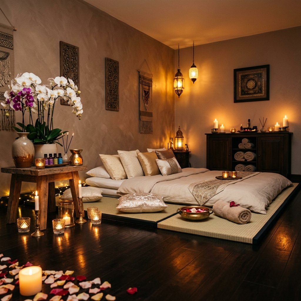 Ambiente de Massagem Tântrica Spa Tantra